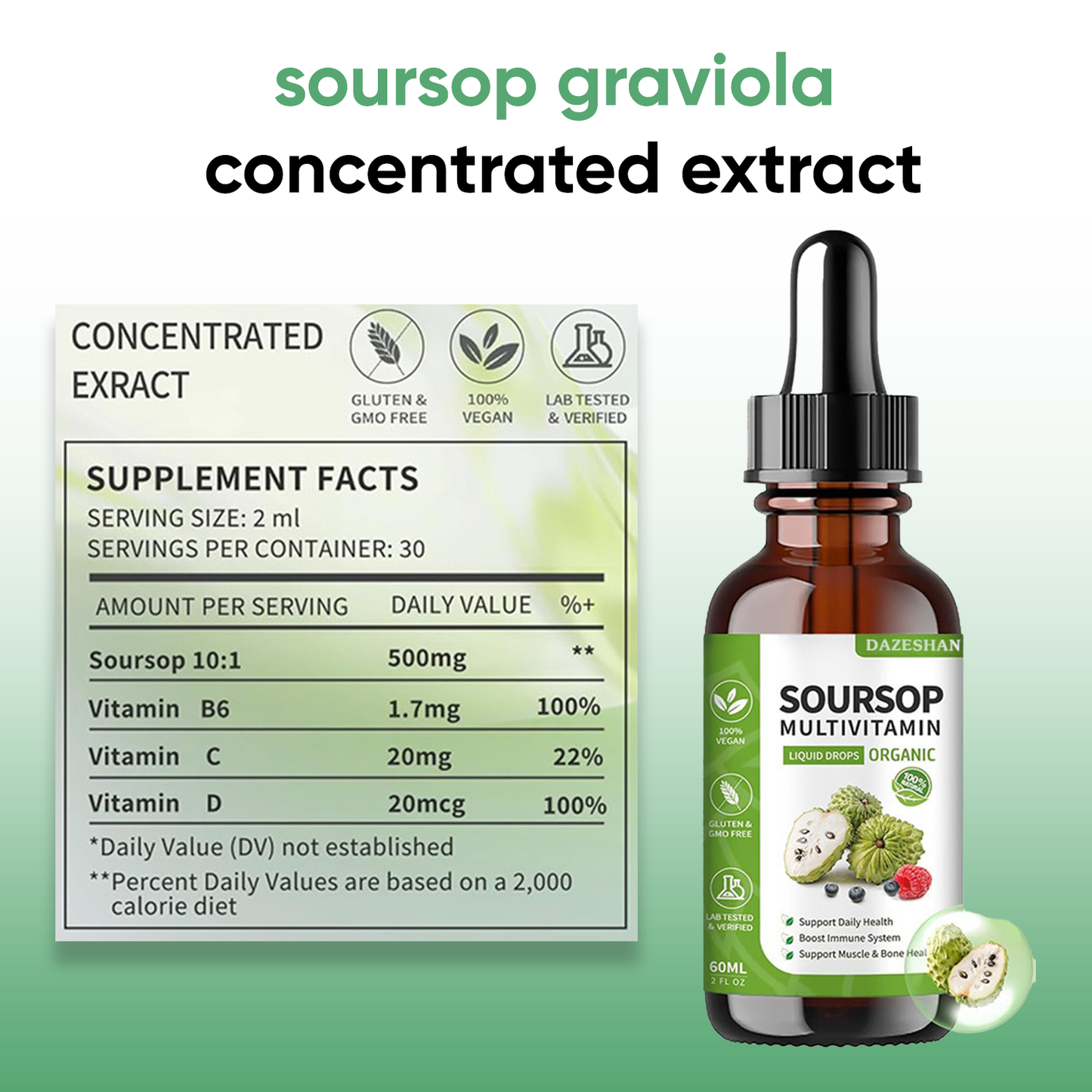 sopic - pure organic soursop leaf extract